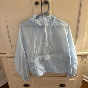 Adidas Sky Blue Hooded Jacket